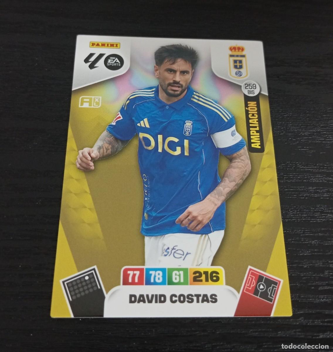 Cromos de f&uacute;tbol: -ADRENALYN 25-26 : 259 Bis DAVID COSTAS ( OVIEDO ) -- AMPLIACION --