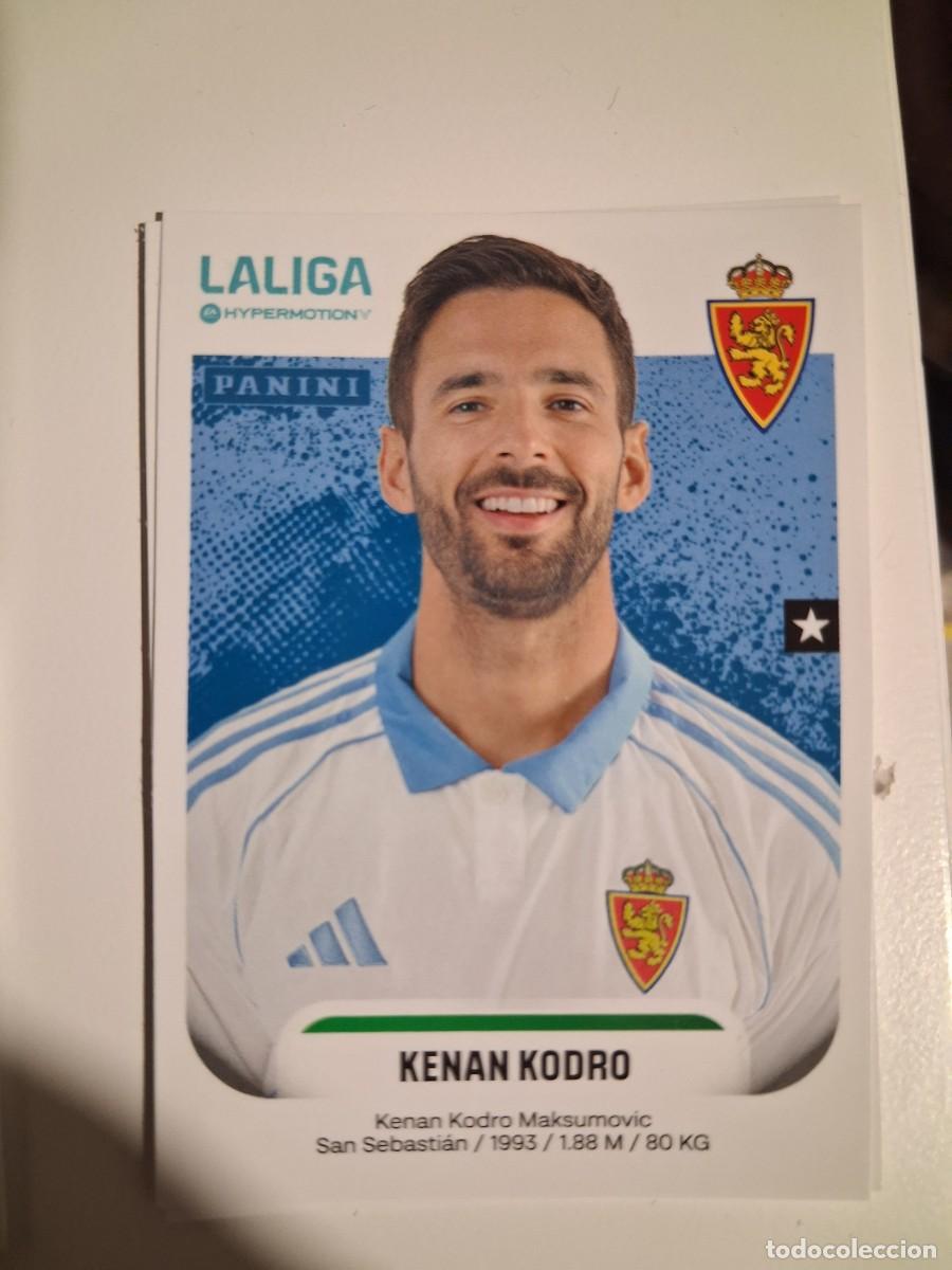 Cromos de F&uacute;tbol: Liga Hypermotion 25/26 2025 2026 Sin Pegar Real Zaragoza 418B Kenan Kodro