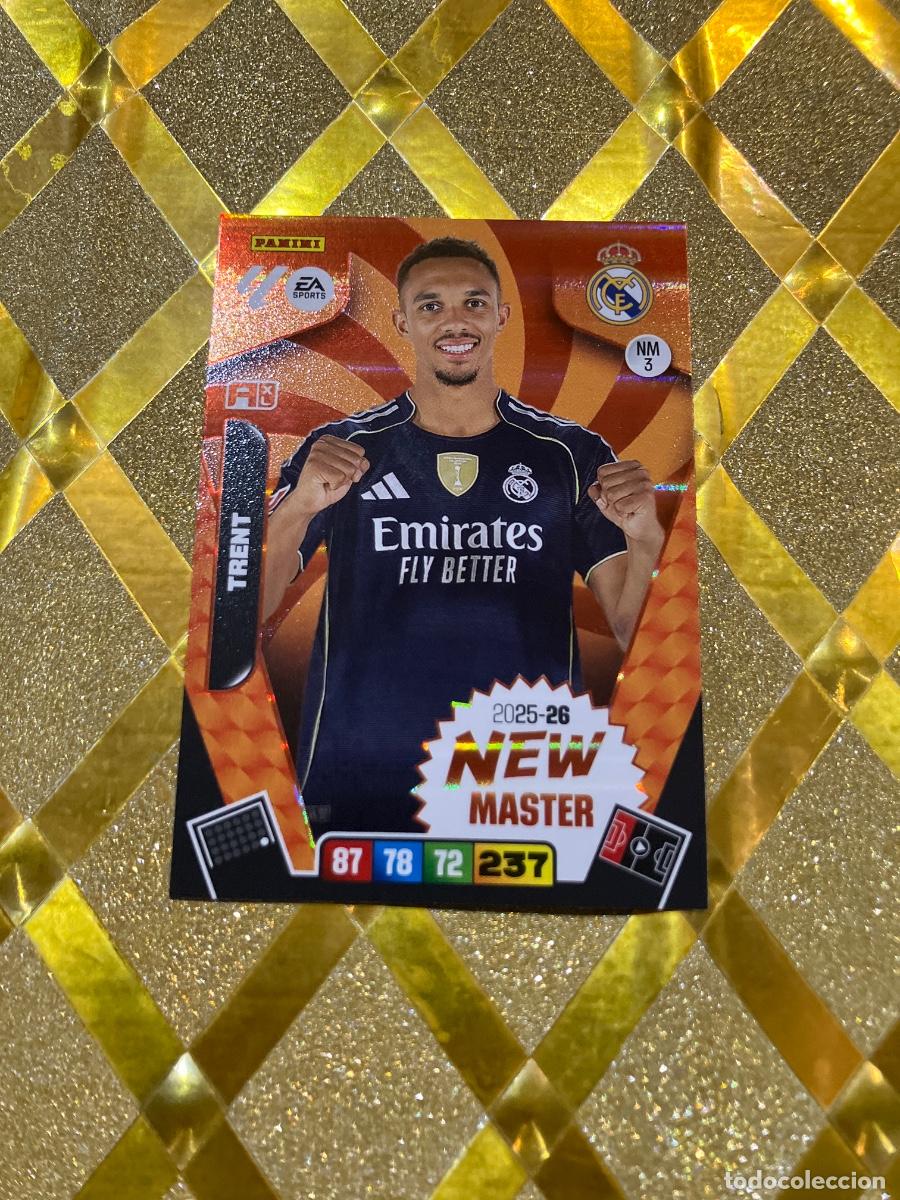 Figurine di Calcio: CROMO DE FUTBOL TRENT REAL MADRID NEW MASTER PARALELAS ADRENALYN XL 2025 2026 PANINI !