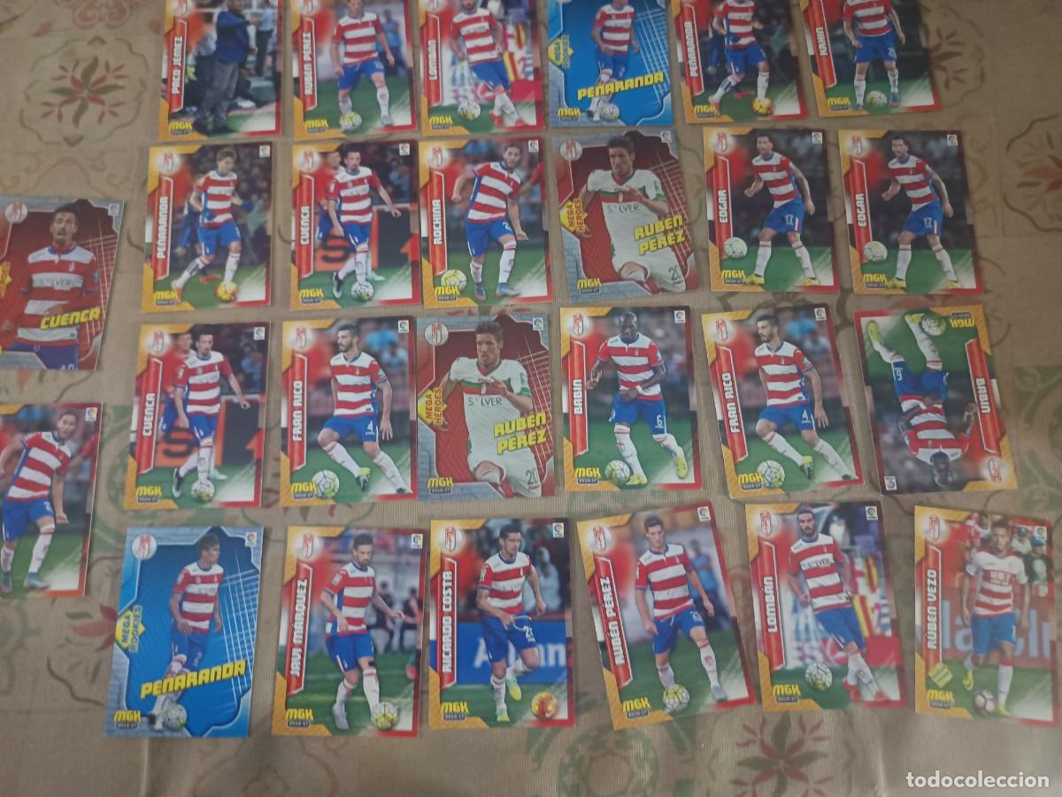 Fu&szlig;ball-Sticker: 26 cromos de la temporada 2016-2017 del Granada CF.
