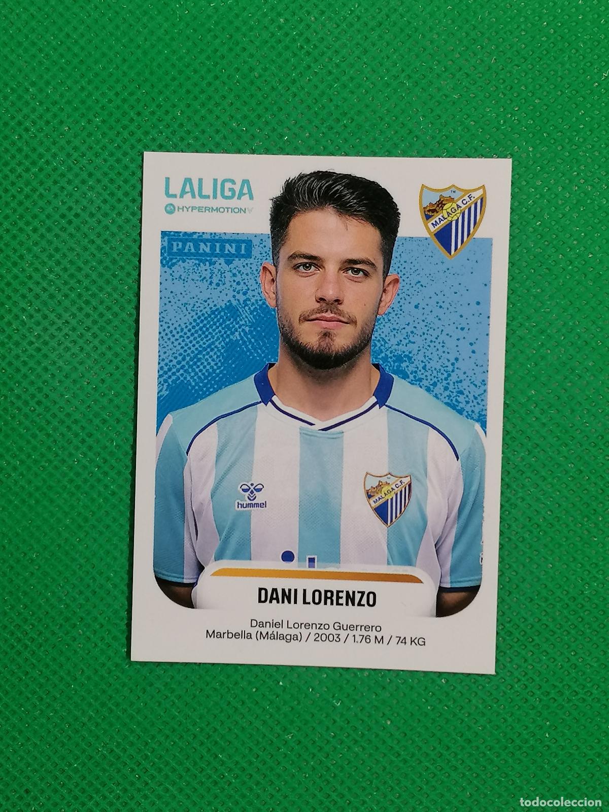 Cromos de f&uacute;tbol: 299 A 299A DANI LORENZO MALAGA ⚽ PANINI LIGA HYPERMOTION 25 26 2025 2026 ⚽
