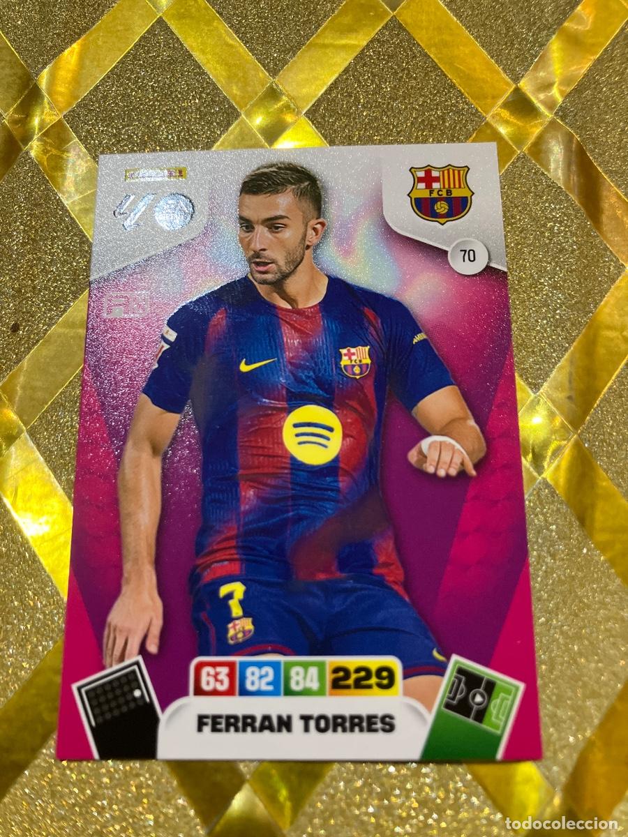 Cromos de f&uacute;tbol: CROMO DE FUTBOL NUMERO 70 FERRAN TORRES BARCELONA ADRENALYN XL 2025 2026 PANINI !