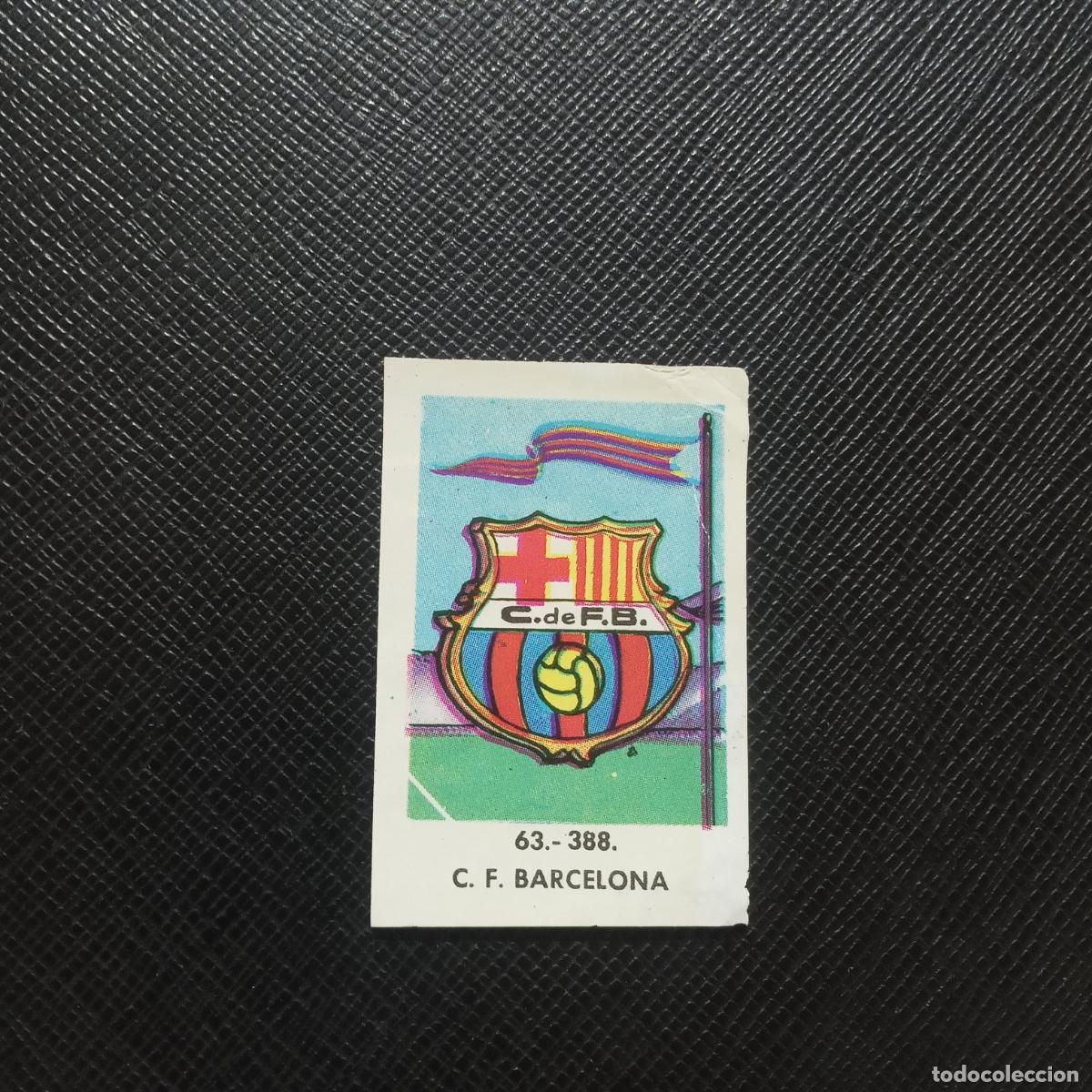 Cromos de F&uacute;tbol: 388 63 ESCUDO BARCELONA RUIZ ROMERO 61 62 CROMO FUTBOL LIGA 1961 1962- SIN PEGAR - A192 PG36