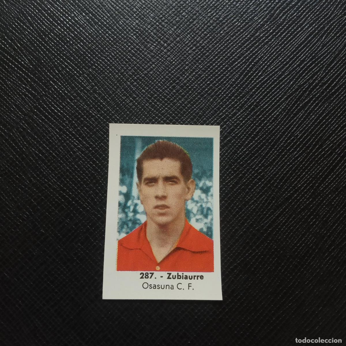 Cromos de F&uacute;tbol: 287 ZUBIAURRE OSASUNA RUIZ ROMERO 61 62 CROMO FUTBOL LIGA 1961 1962- SIN PEGAR - A192 PG37