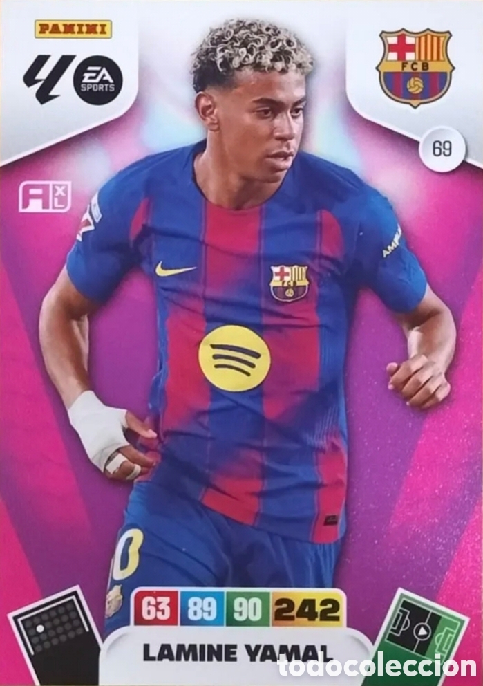 Cromos de F&uacute;tbol: #069 69 Lamine Yamal | FC Barcelona | Adrenalyn XL LaLiga 2025 2026 Panini 25 26