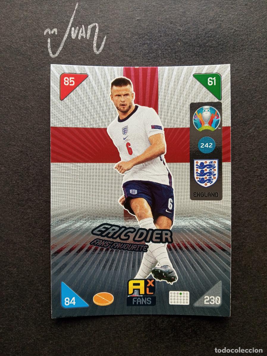 Cromos de Futebol: N&ordm; 242 FANS FAVOURITE ERIC DIER INGLATERRA TOTTENHAM ⚽ PANINI &reg; ADRENALYN UEFA EURO KICK OFF 2021