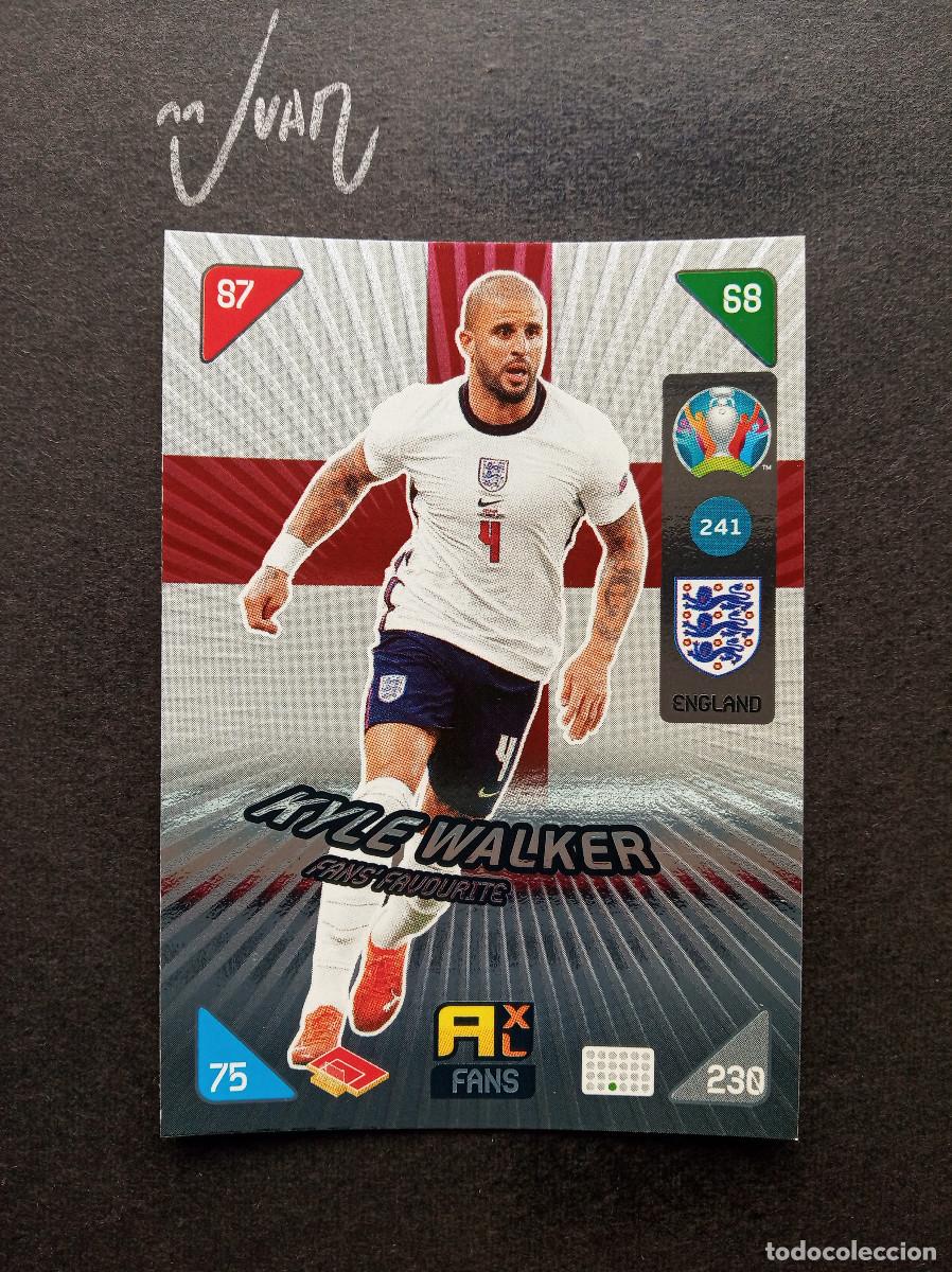 Fu&szlig;ball-Sticker: N&ordm; 241 FANS FAVOURITE KYLE WALKER INGLATERRA MANCHESTER ⚽ PANINI &reg; ADRENALYN UEFA EURO KICK OFF 2021