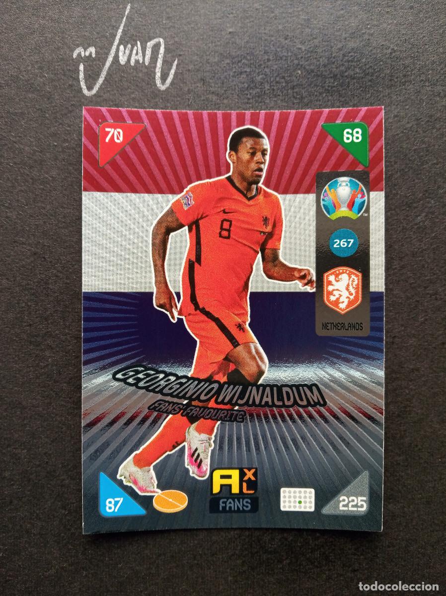 Cromos de F&uacute;tbol: N&ordm; 267 FANS FAVOURITE WIJNALDUM NETHERLANDS PSG ⚽ PANINI &reg; ADRENALYN UEFA EURO KICK OFF 2021 21