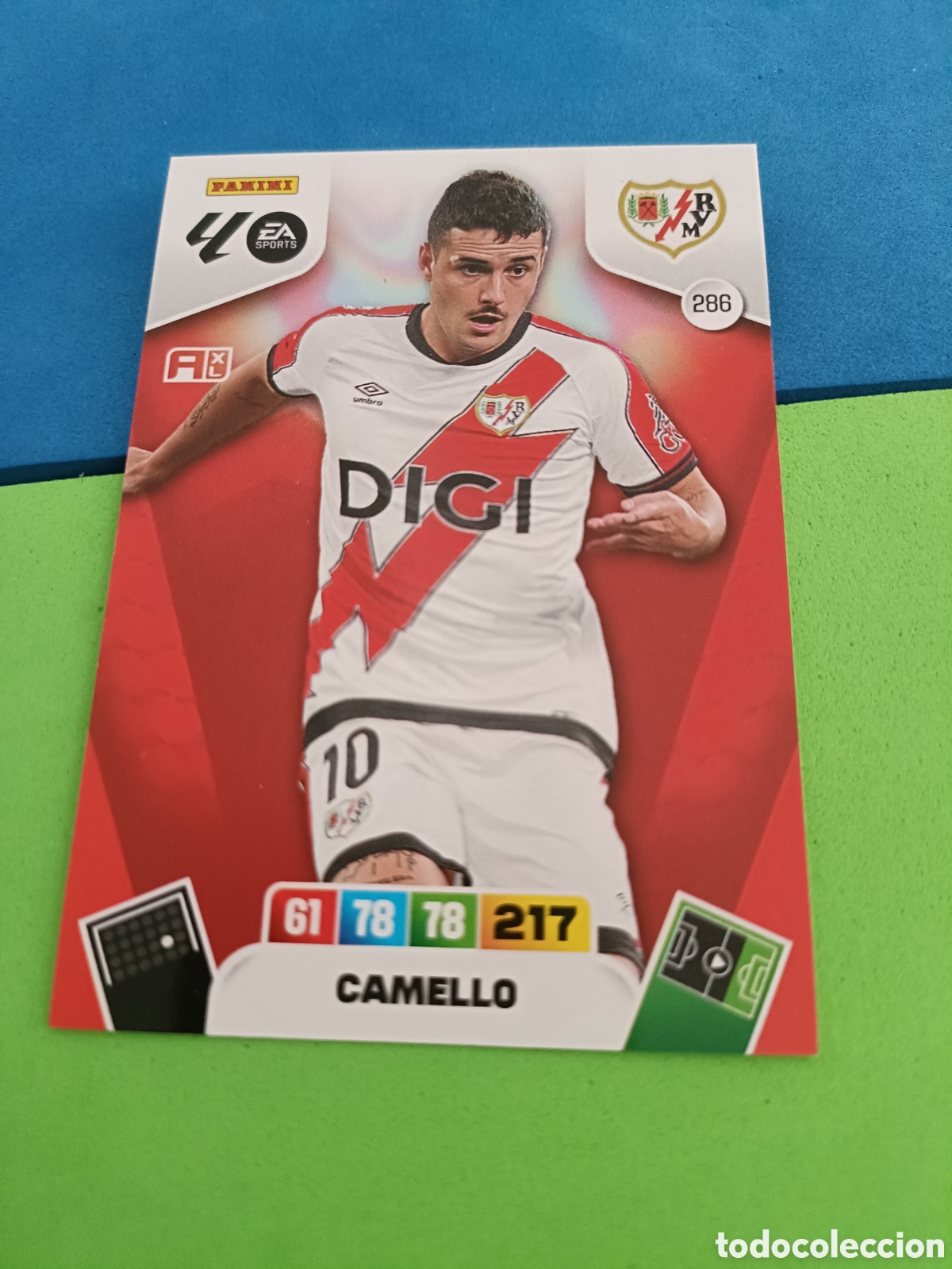 Cromos de F&uacute;tbol: ADRENALYN XL 2025 2026 25 26 Panini Liga - 286 Camello Rayo vallecano