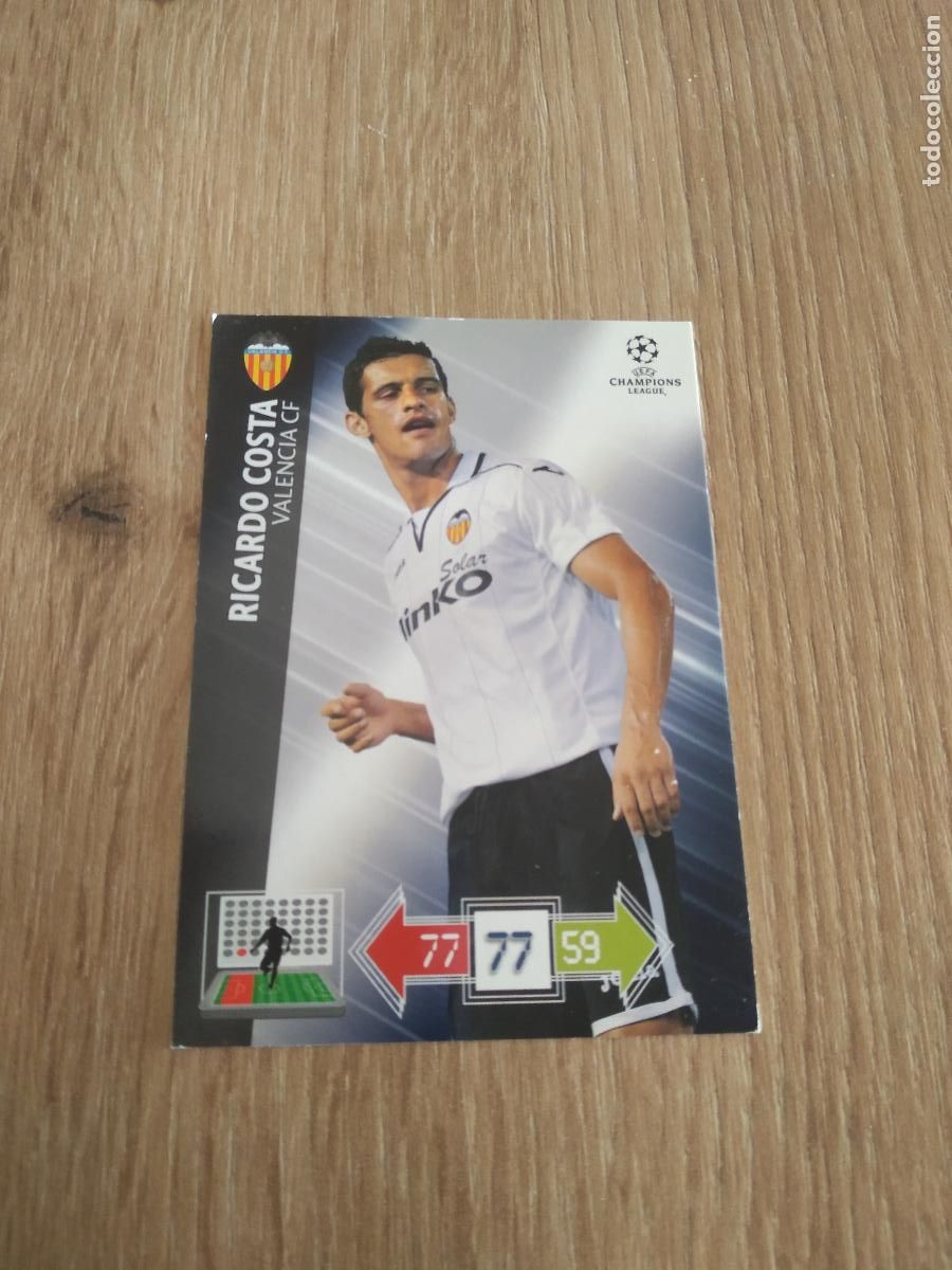 Cromos de Futebol: RICARDO COSTA VALENCIA CROMO FUTBOL PANINI 12-13 UEFA CHAMPIONS LEAGUE ADRENALYN 2012-2013
