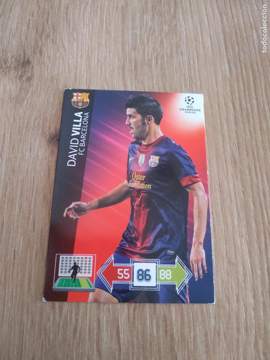 Cromos de F&uacute;tbol: VILLA BARCELONA BAR&Ccedil;A CROMO FUTBOL PANINI 12-13 UEFA CHAMPIONS LEAGUE ADRENALYN 2012-2013