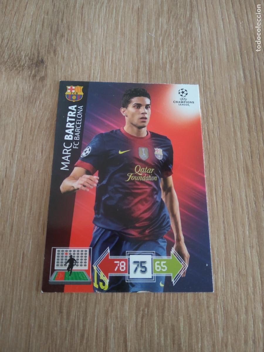 Figurine di Calcio: BARTRA BARCELONA BAR&Ccedil;A CROMO FUTBOL PANINI 12-13 UEFA CHAMPIONS LEAGUE ADRENALYN 2012-2013