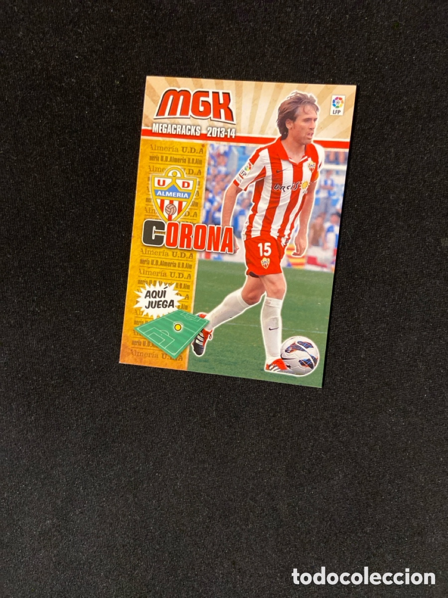 Cartes &agrave; collectionner de Football: CORONA 10 (ALMERIA) PANINI MEGACRACKS 2013-2014 13 14 CROMO CARTA M-3