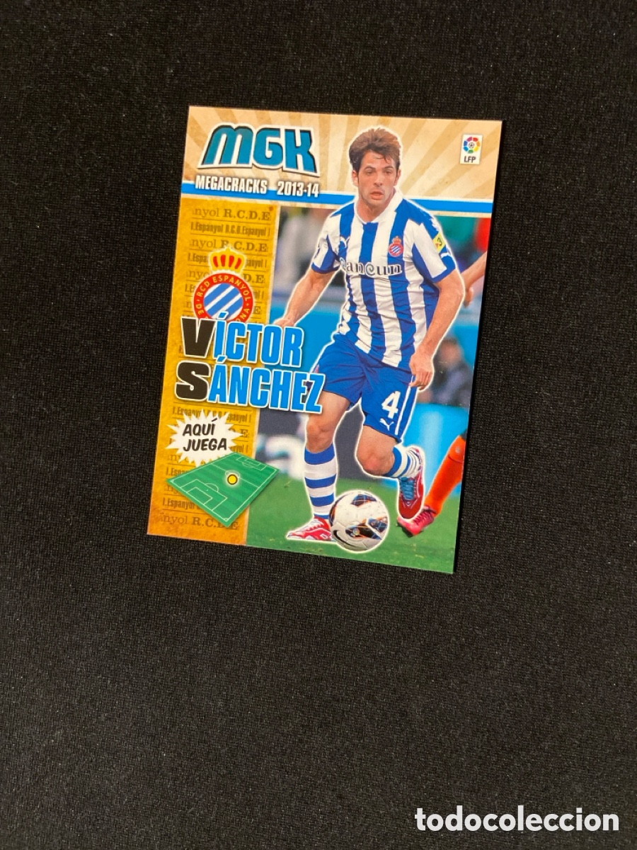 Fu&szlig;ball-Sticker: V&Iacute;CTOR SANCHEZ 137 (ESPANYOL) PANINI MEGACRACKS 2013-2014 13 14 CROMO CARTA M-3