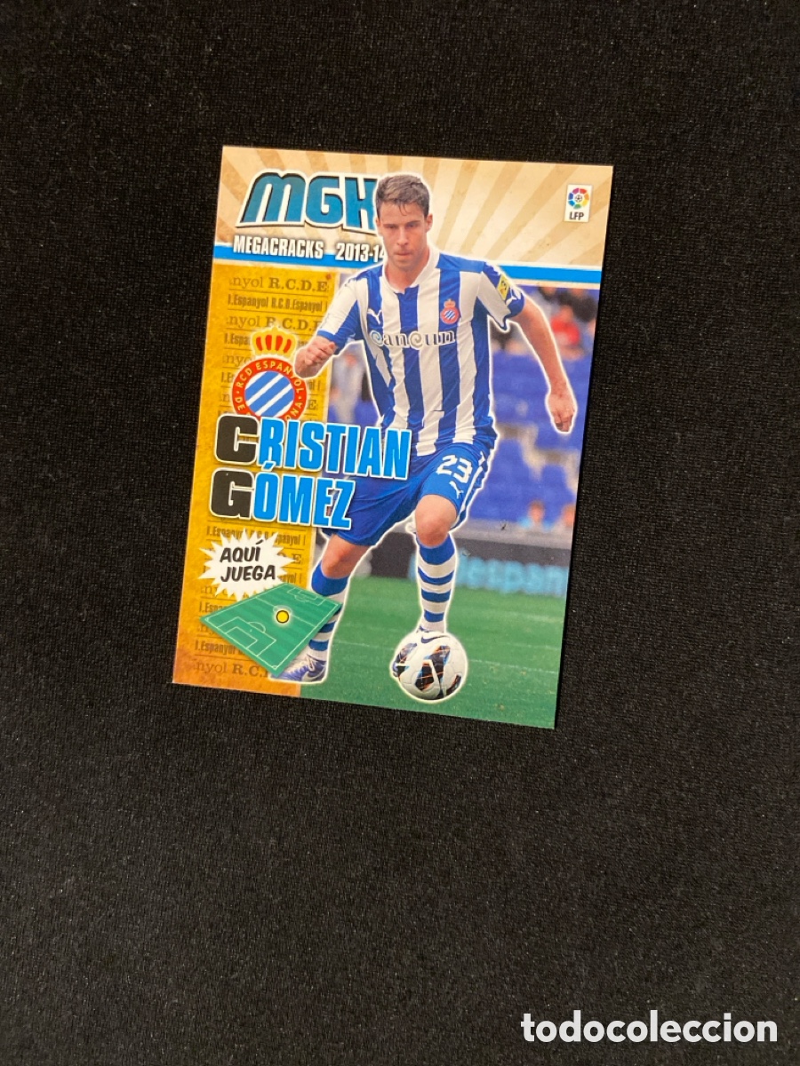Figurine di Calcio: CRISTIAN G&Oacute;MEZ 138 (ESPANYOL) PANINI MEGACRACKS 2013-2014 13 14 CROMO CARTA M-3