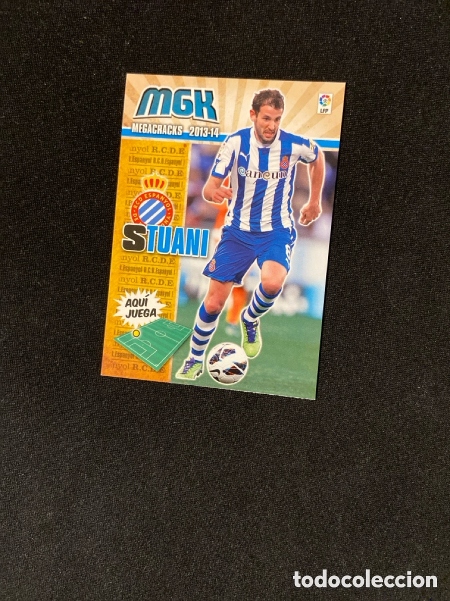 Fu&szlig;ball-Sticker: STUANI 143 (ESPANYOL) PANINI MEGACRACKS 2013-2014 13 14 CROMO CARTA M-3