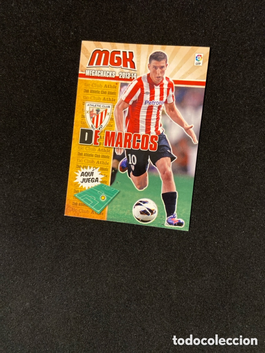 Fu&szlig;ball-Sticker: DE MARCOS 27 (BILBAO) PANINI MEGACRACKS 2013-2014 13 14 CROMO CARTA M-3