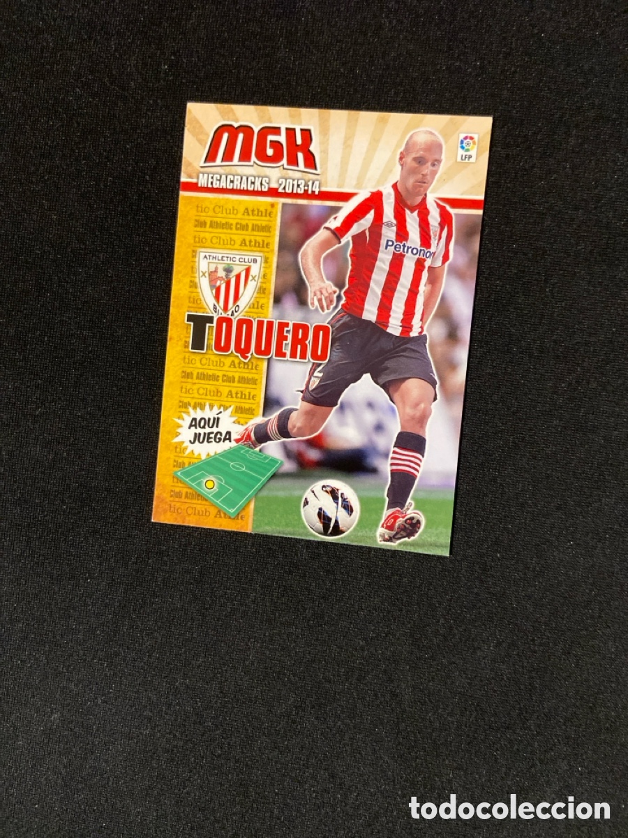 Fu&szlig;ball-Sticker: TOQUERO 34 (BILBAO) PANINI MEGACRACKS 2013-2014 13 14 CROMO CARTA M-3