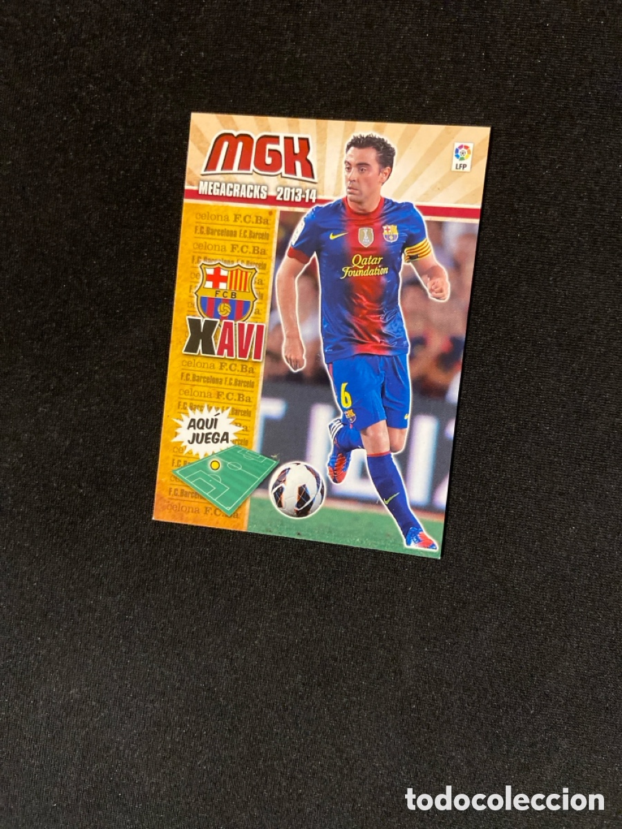 Figurine di Calcio: XAVI 64 (BARCELONA) PANINI MEGACRACKS 2013-2014 13 14 CROMO CARTA M-3