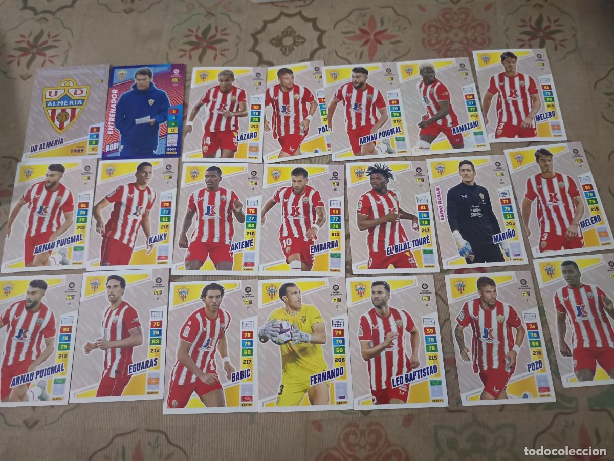 Cromos de F&uacute;tbol: 24 cromos UD Almer&iacute;a 2022-2023.Adrenalyn Panini