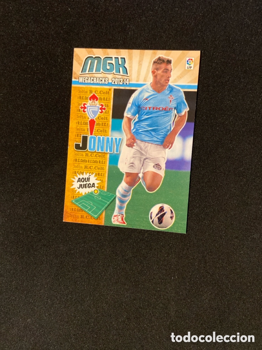 Fu&szlig;ball-Sticker: JONNY 94 (CELTA) PANINI MEGACRACKS 2013-2014 13 14 CROMO CARTA M-3