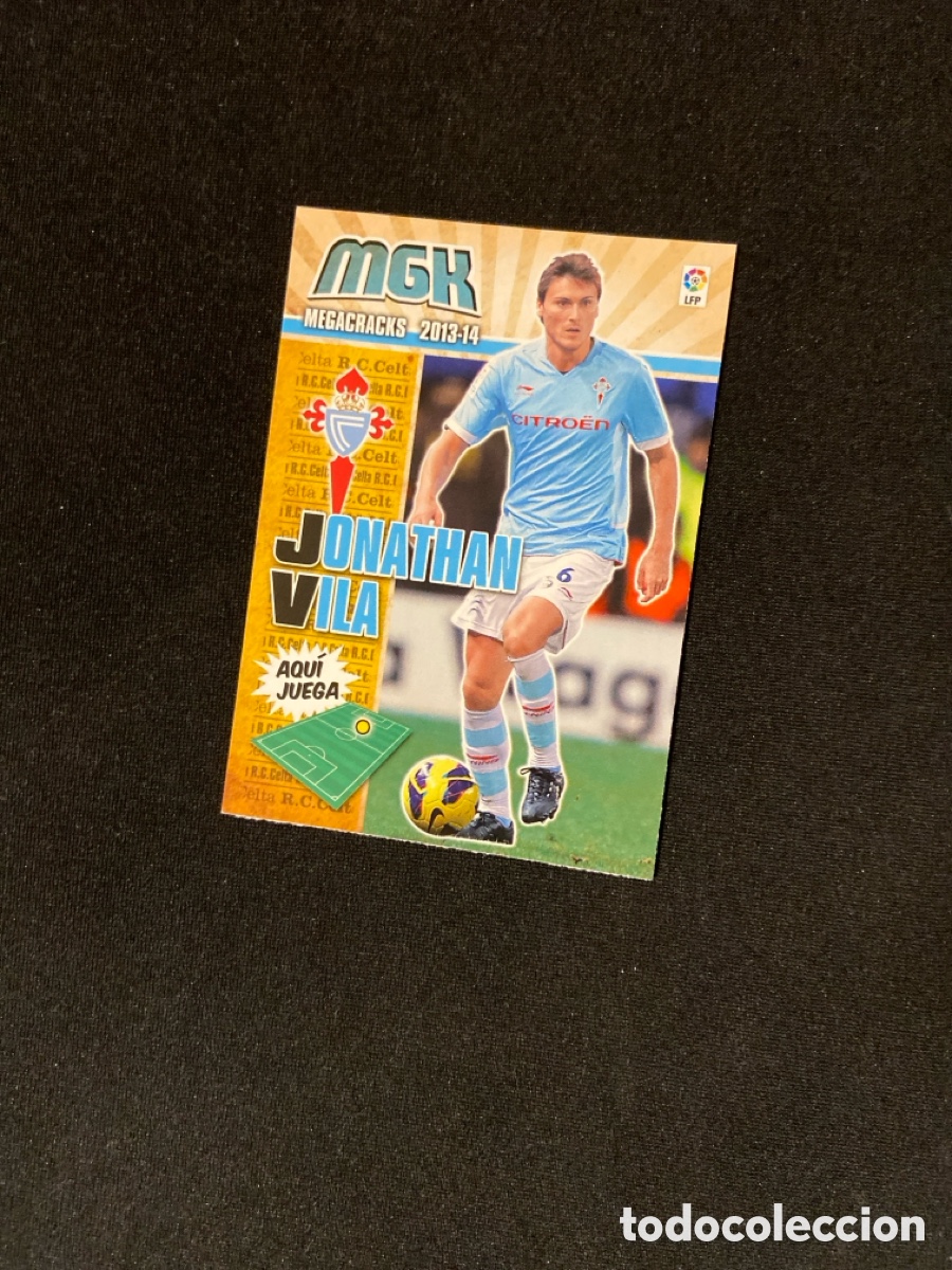 Fu&szlig;ball-Sticker: JONATHAN VILA 98 (CELTA) PANINI MEGACRACKS 2013-2014 13 14 CROMO CARTA M-3