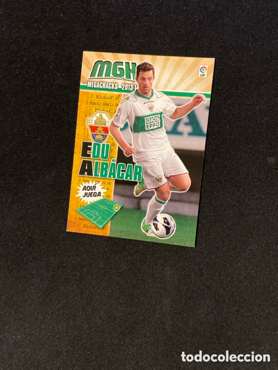 Figurine di Calcio: EDU ALBACAR 116 (ELCHE) PANINI MEGACRACKS 2013-2014 13 14 CROMO CARTA M-3