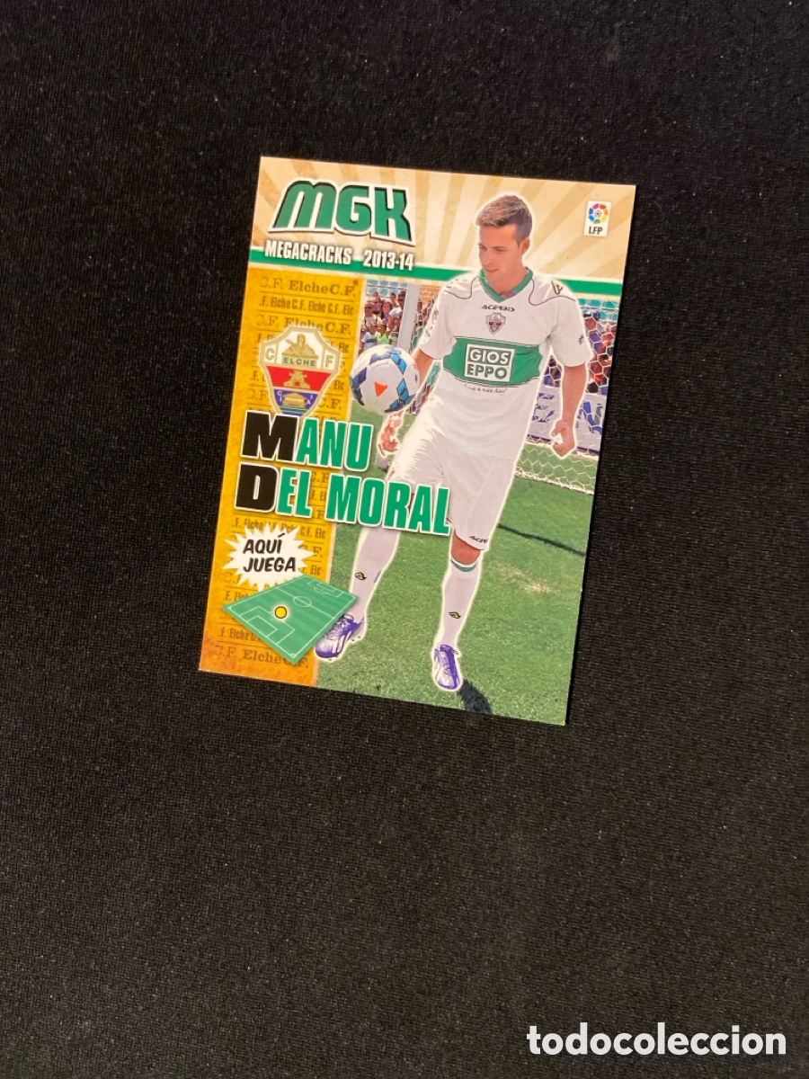 Fu&szlig;ball-Sticker: MANU DEL MORAL 125 (ELCHE) PANINI MEGACRACKS 2013-2014 13 14 CROMO CARTA M-3
