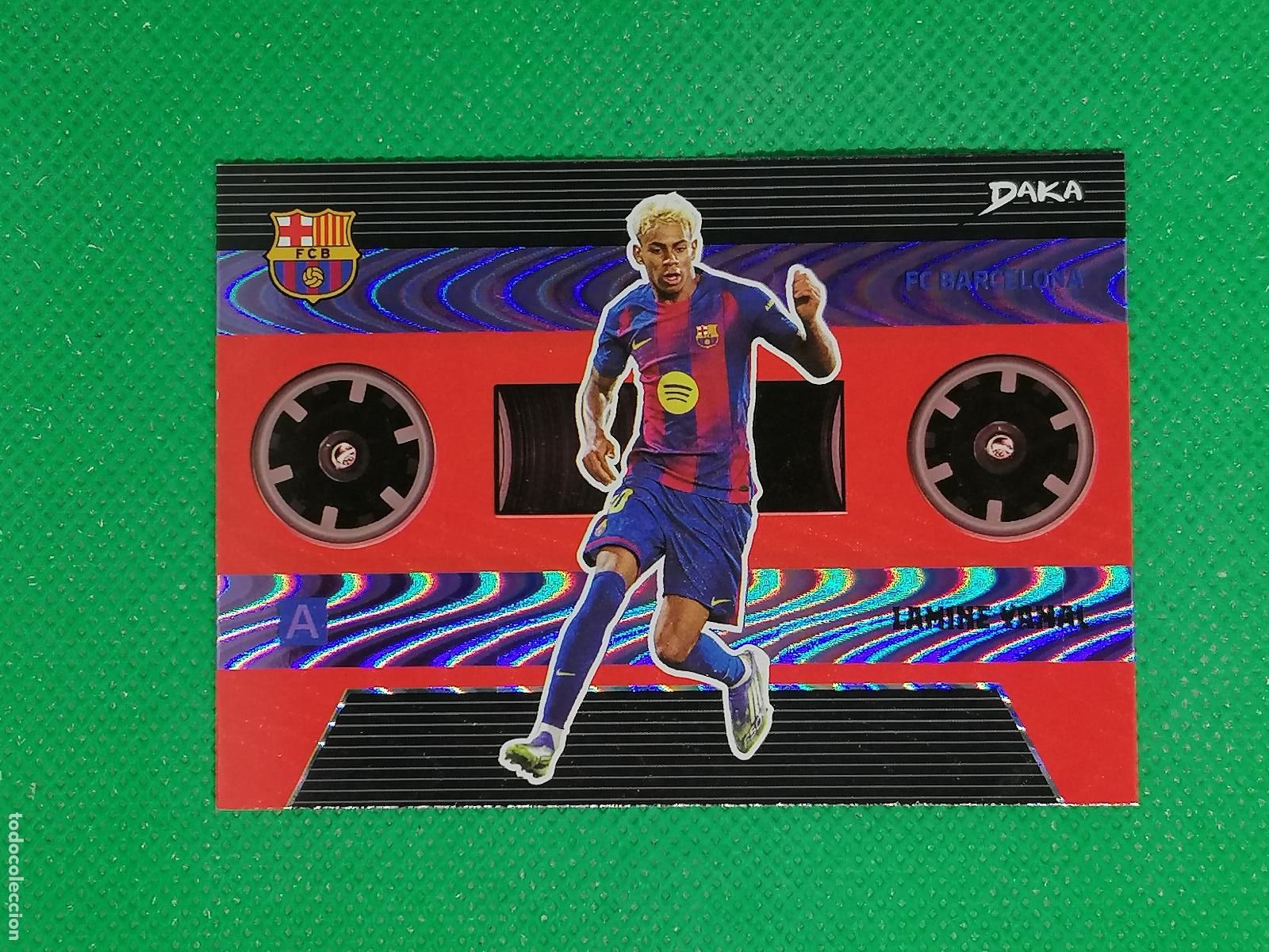Cromos de F&uacute;tbol: EB-5 LAMINE YAMAL ECHOES NUMERADA /175 WAVE ⚽ DAKA TOP AUDIENCE BARCELONA 2025 2026 25 26 ⚽