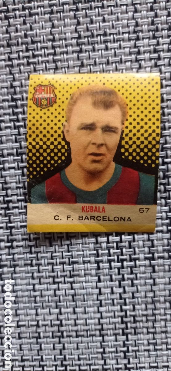 Cromos de Futebol: FC BARCELONA 9 CROMOS CON KUBALA DESPEGADOS BRUGUERA 1957 1958 VER FOTOS