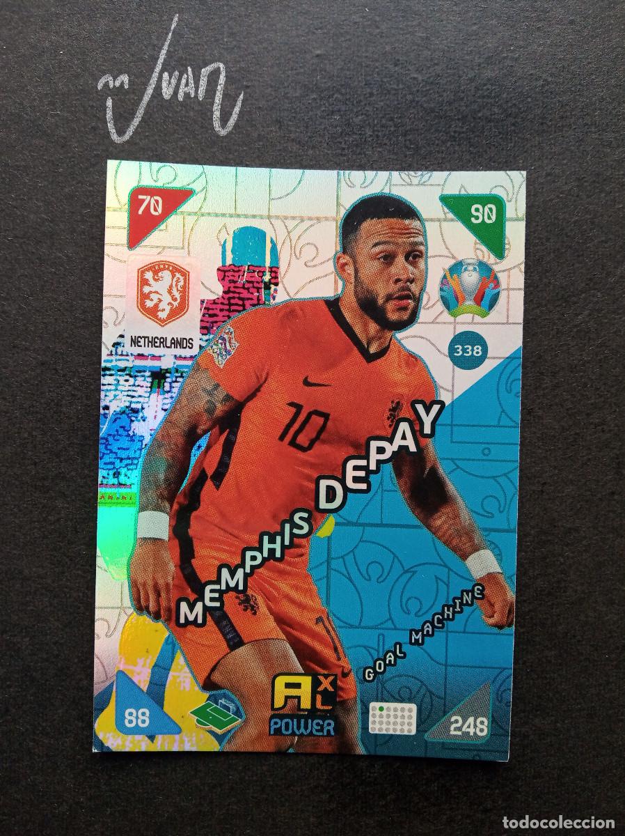 Fu&szlig;ball-Sticker: 338 GOAL MACHINE MEMPHIS DEPAY NETHERLANDS BARCELONA ⚽ PANINI &reg; ADRENALYN UEFA EURO KICK OFF 2021 21