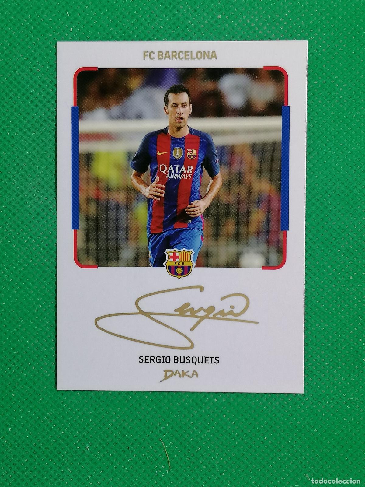 Cromos de Futebol: IC-9 SERGIO BUSQUETS INSTANT CHEKI FIRMA SERIGRAFIA ⚽ DAKA TOP AUDIENCE BARCELONA 2025 2026 25 26 ⚽