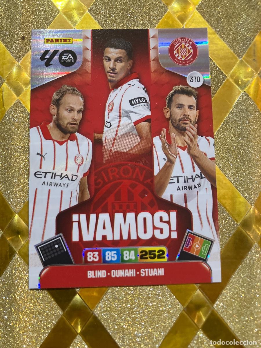 Cromos de f&uacute;tbol: CROMO DE FUTBOL NUMERO 370 GIRONA &iexcl; VAMOS ! ADRENALYN XL 2025 2026 PANINI !