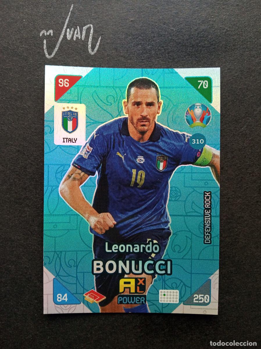 Fu&szlig;ball-Sticker: N&ordm; 310 DEFENSIVE ROCK BONUCCI ITALIA JUVENTUS ⚽ PANINI &reg; ADRENALYN UEFA EURO KICK OFF 2021 21