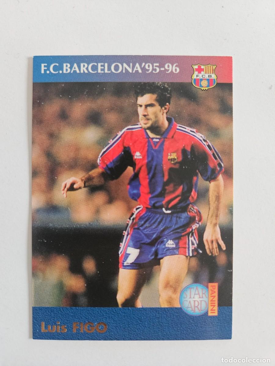 Figurine di Calcio: Barcelona - Bar&ccedil;a 90-96 - N&ordm; 18 - Luis Figo - Star Card Panini