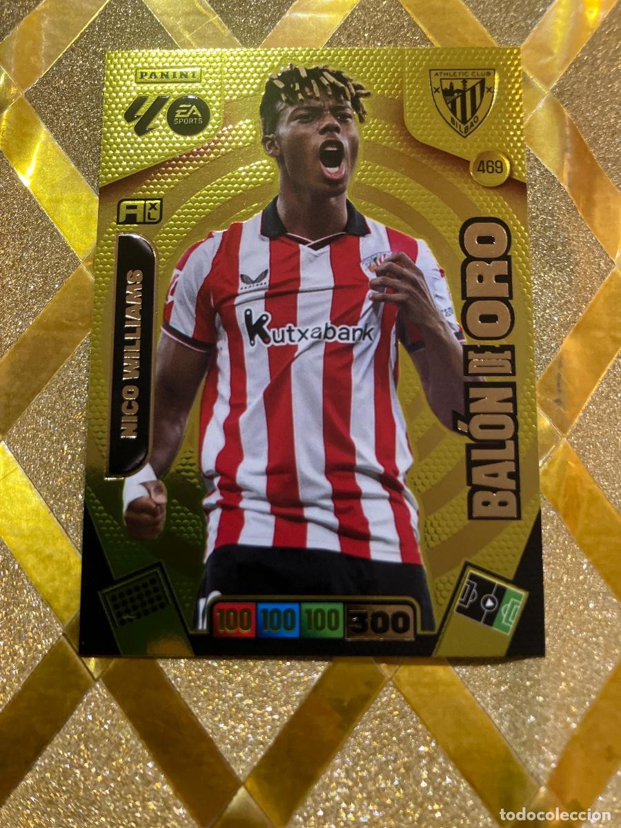 Figurine di Calcio: CROMO FUTBOL NUMERO 469 NICO WILLIAMS ATHLETIC BILBAO BALON DE ORO ADRENALYN XL 2025 2026 PANINI !