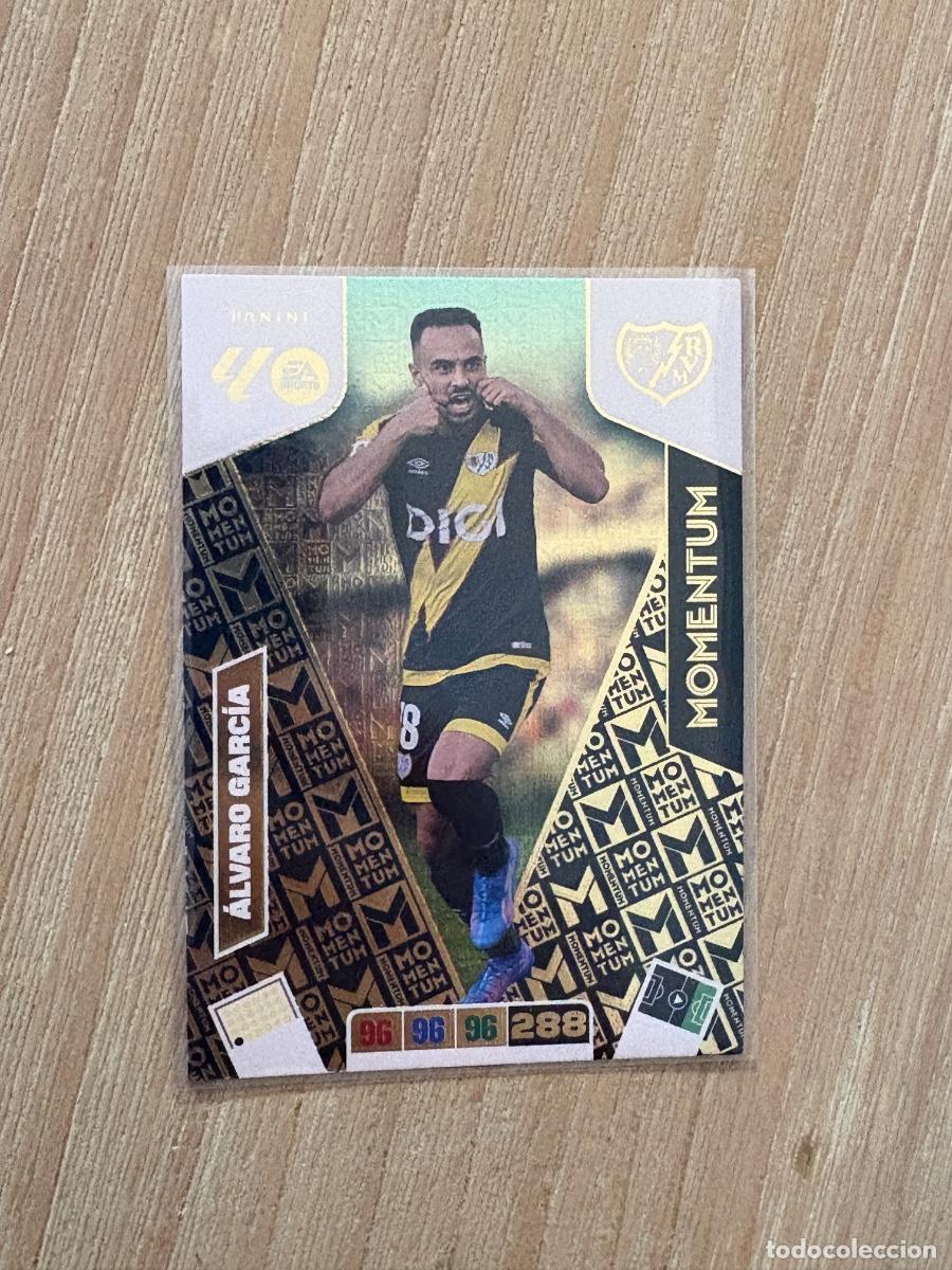 Cromos de F&uacute;tbol: CROMO ADRENALYN PANINI MOMENTUM 2025-26 25-26 &Aacute;LVARO GARCIA RAYO VALLECANO ( c&oacute;digo sin activar )