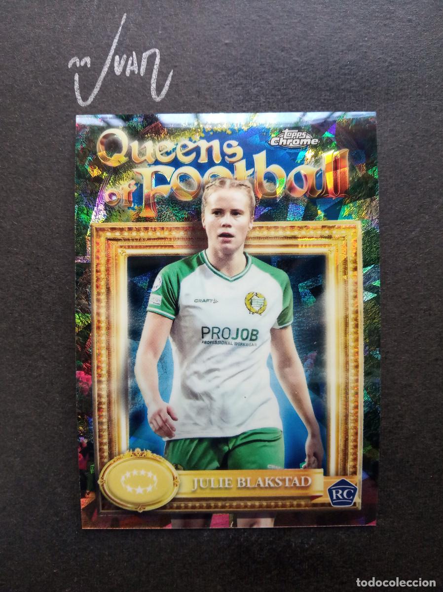 Football Stickers: 14 QUEENS FOOTBALL ROOKIE BLAKSTAD HAMMARBY ⚽ TOPPS&reg; CHROME SAPPHIRE WOMEN CHAMPIONS 2024 2025 24 25