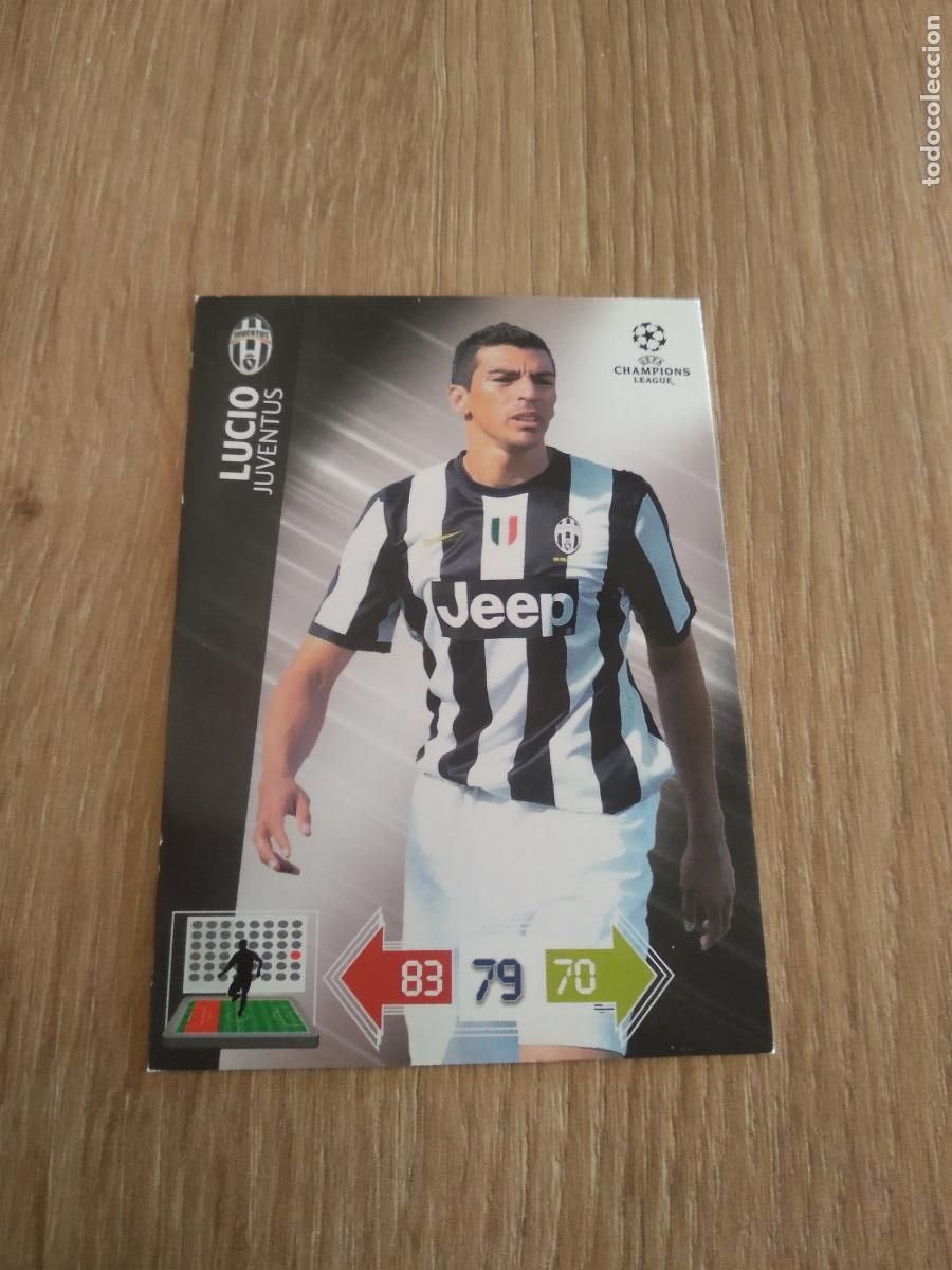 Football Stickers: LUCIO JUVENTUS TURIN CROMO FUTBOL PANINI 12-13 UEFA CHAMPIONS LEAGUE ADRENALYN 2012-2013
