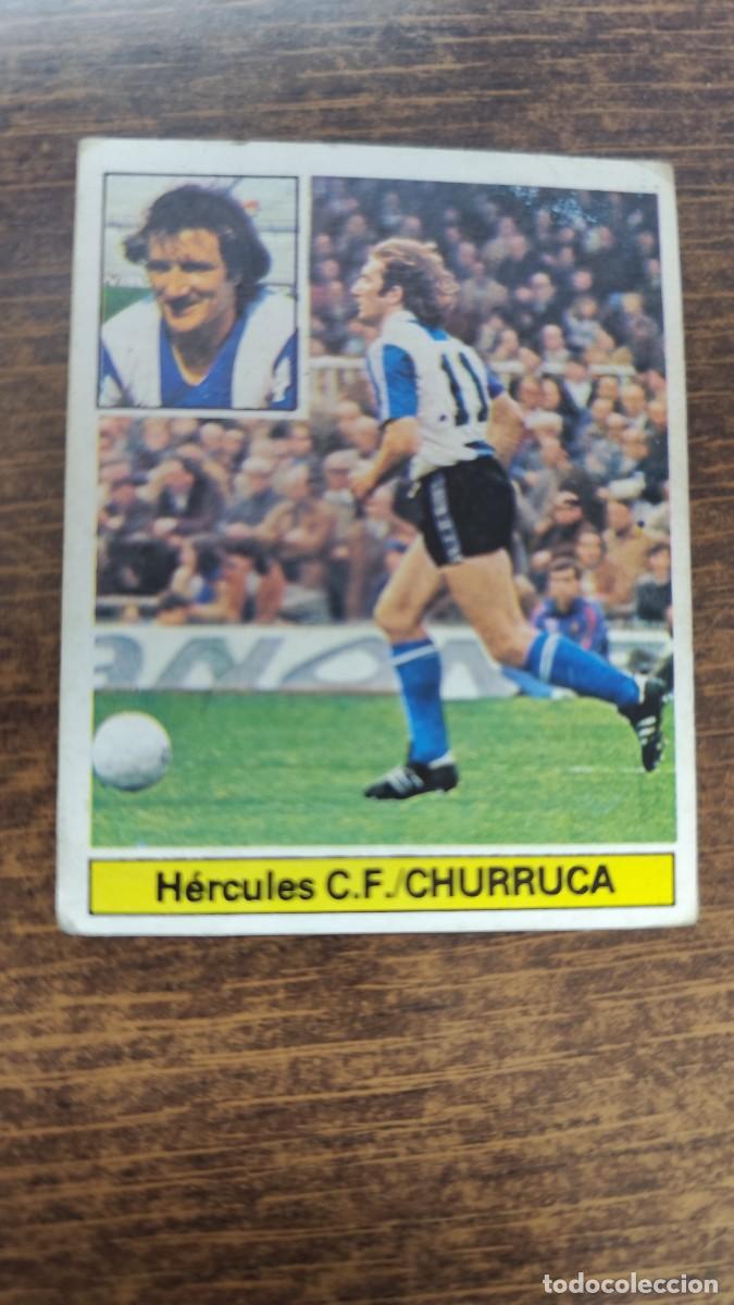 Fu&szlig;ball-Sticker: Liga Este 1981/82 - Churruca - H&eacute;rcules - futbol liga espa&ntilde;ola - Ediciones Este