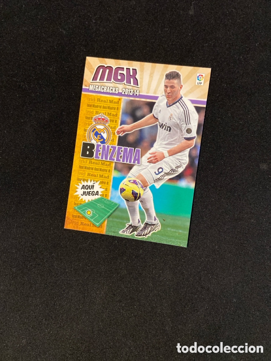 Cromos de F&uacute;tbol: BENZEMA 215 (REAL MADRID) PANINI MEGACRACKS 2013-2014 13 14 CROMO CARTA M-3