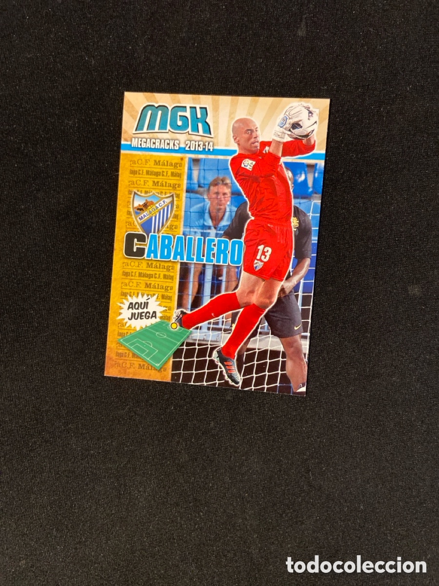 Cromos de Futebol: CABALLERO 218 (M&Aacute;LAGA) PANINI MEGACRACKS 2013-2014 13 14 CROMO CARTA M-3