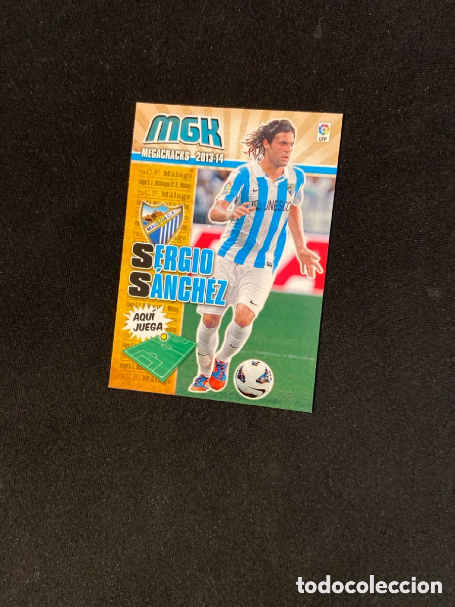 Football Stickers: SERGIO SANCHEZ 219 (M&Aacute;LAGA) PANINI MEGACRACKS 2013-2014 13 14 CROMO CARTA M-3
