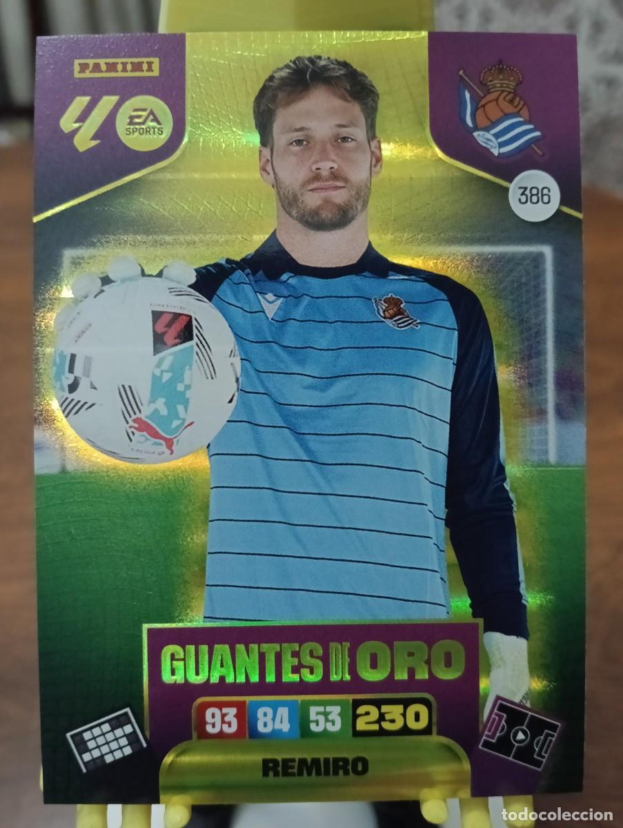 Figurine di Calcio: Adrenanlyn 25/26 - Remiro - N&deg; 386 - R. Sociedad - ( Guantes de Oro)