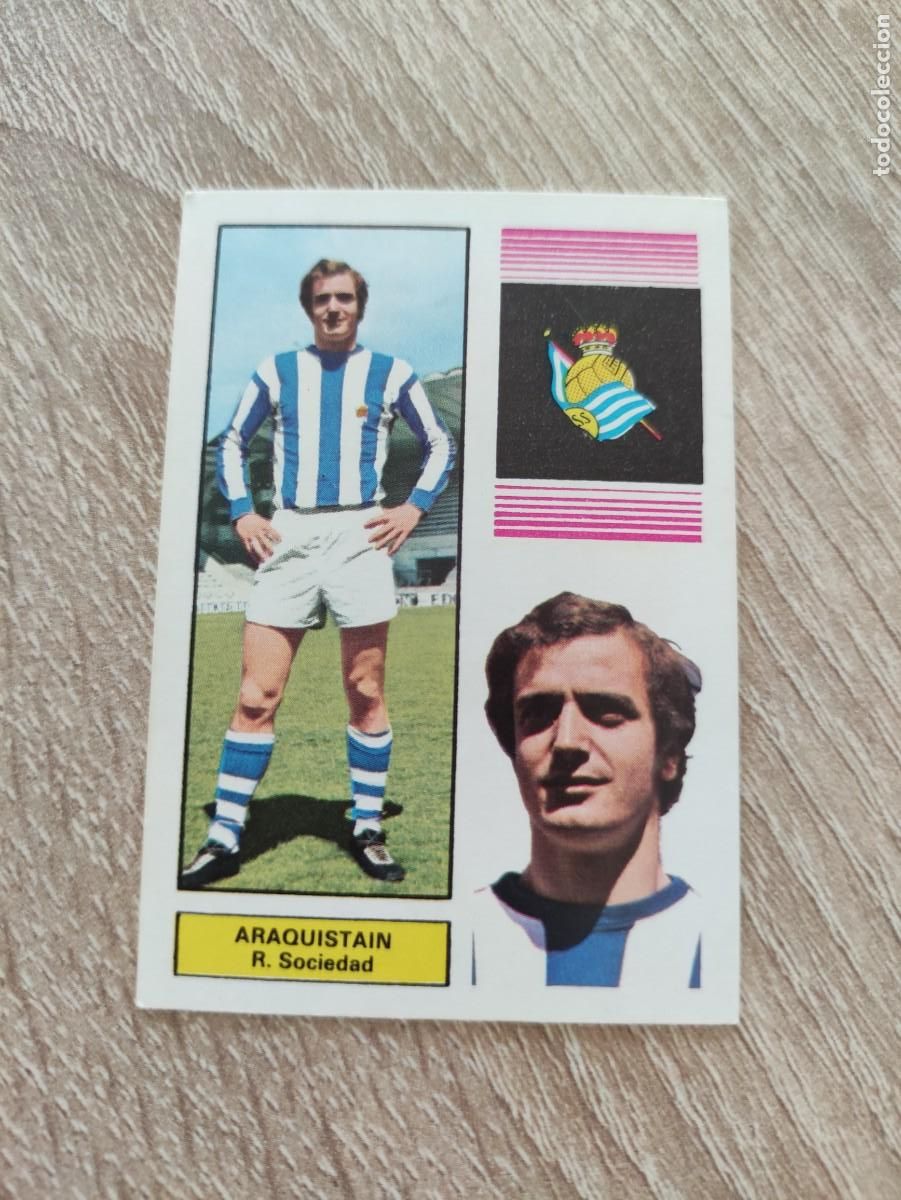 Football Stickers: CROMO FUTBOL - FHER 1974 - LIGA 1974/75 - REAL SOCIEDAD - ARAQUISTAIN - ELGOIBAR GIPUZKOA