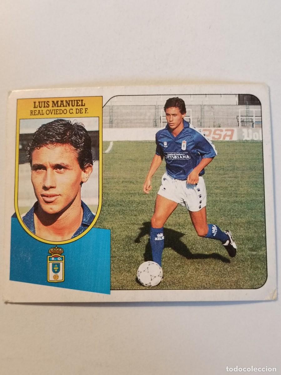 Figurine di Calcio: LUIS MANUEL REAL OVIEDO LIGA 91/92 ESTE