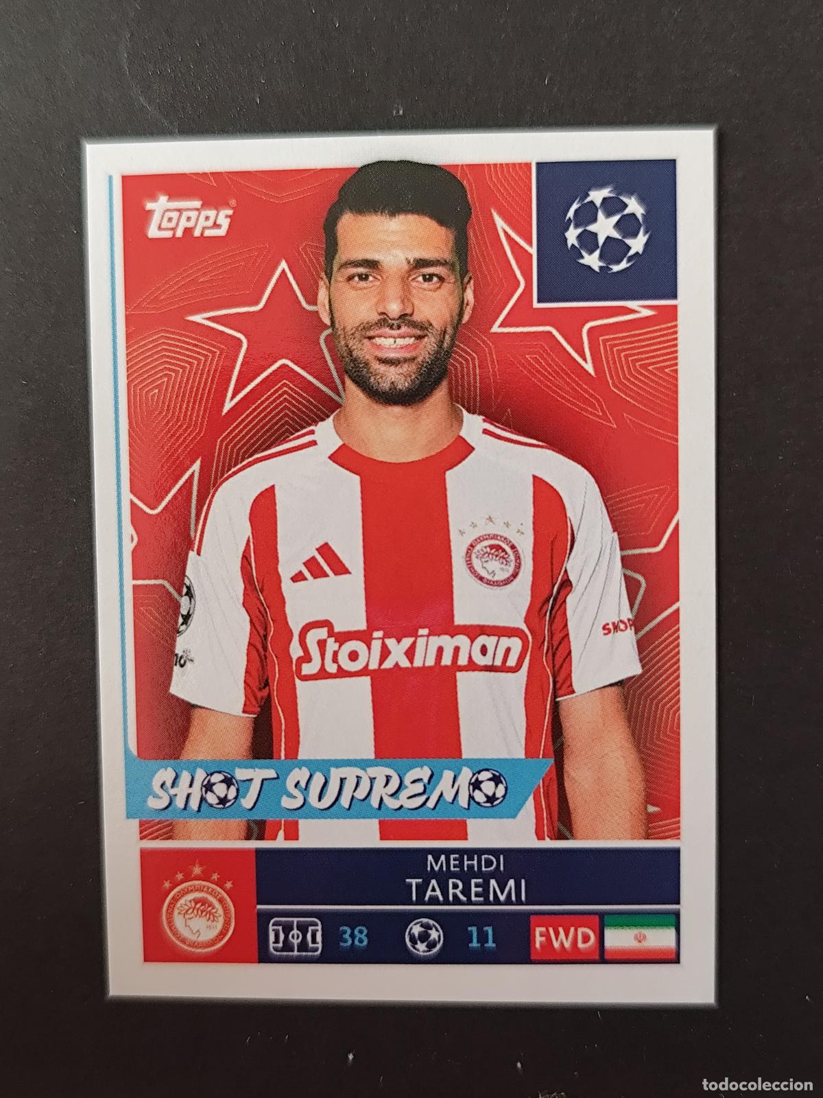 Cromos de f&uacute;tbol: 338 MEHDI TAREMI OLYMPIACOS STICKER CHAMPIONS LEAGUE 2025 2026 25 26 TOPPS