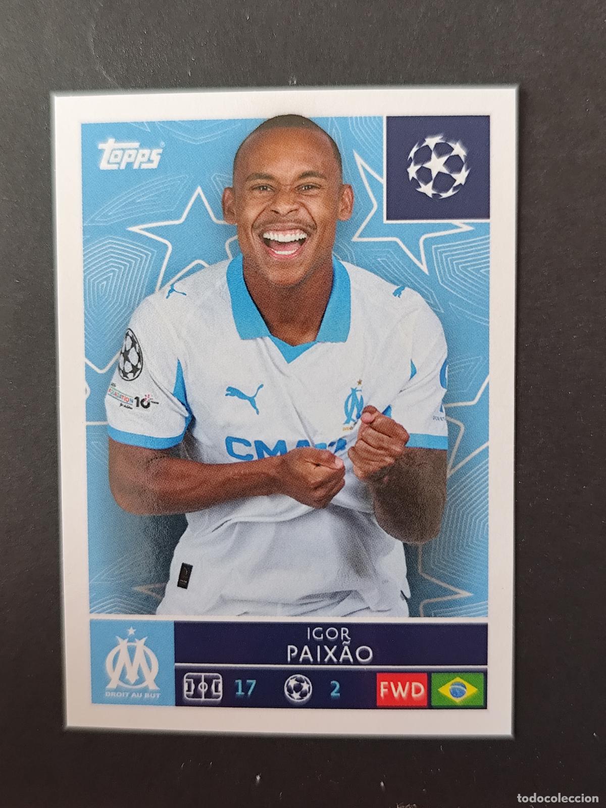 Cartes &agrave; collectionner de Football: 350 IGOR PAIXAO OLYMPIQUE DE MARSEILLE STICKER CHAMPIONS LEAGUE 2025 2026 25 26 TOPPS