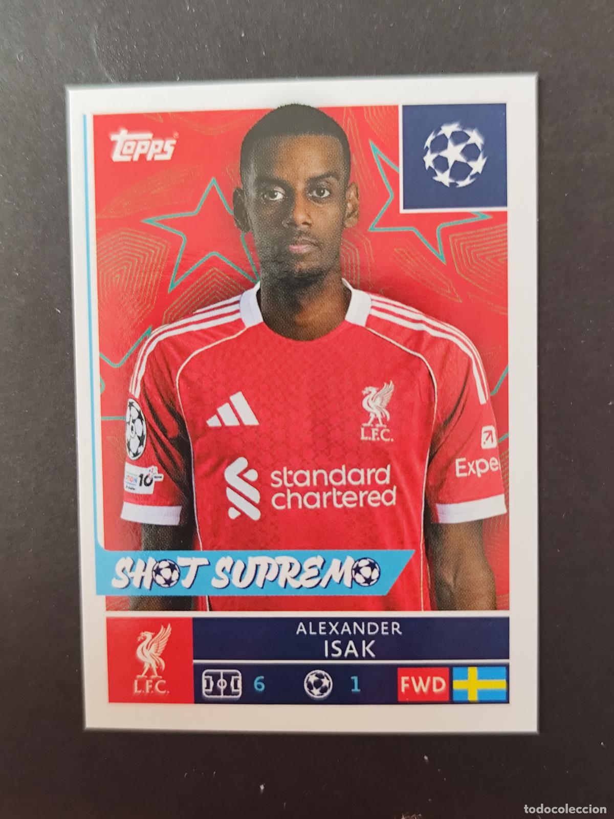 Figurine di Calcio: 263 ALEXANDER ISAK LIVERPOOL STICKER CHAMPIONS LEAGUE 2025 2026 25 26 TOPPS