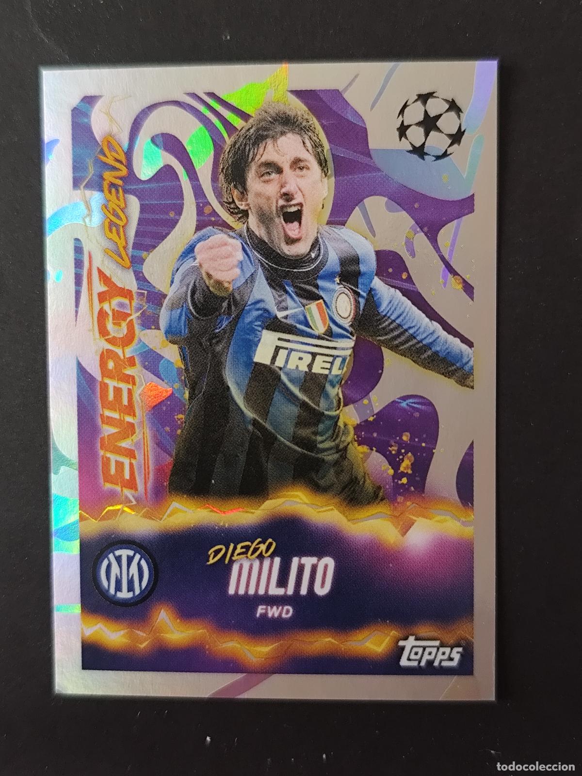 Fu&szlig;ball-Sticker: 572 DIEGO MILITO ENERGY LEGEND INTER MILAN STICKER CHAMPIONS LEAGUE 2025 2026 25 26 TOPPS
